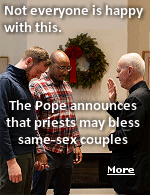 While the Pope has given his approval for priests to bless same-sex marriages, they are not allowed to perform such marriages, which still must be done elsewhere where such unions are legal.